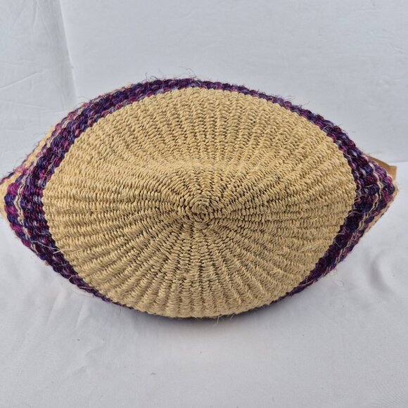 Vintage Handwoven Sisal Tote Market Bag from Kenya - Picture 7 of 16